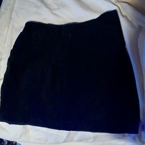 80s vintage suede high waisted skirt